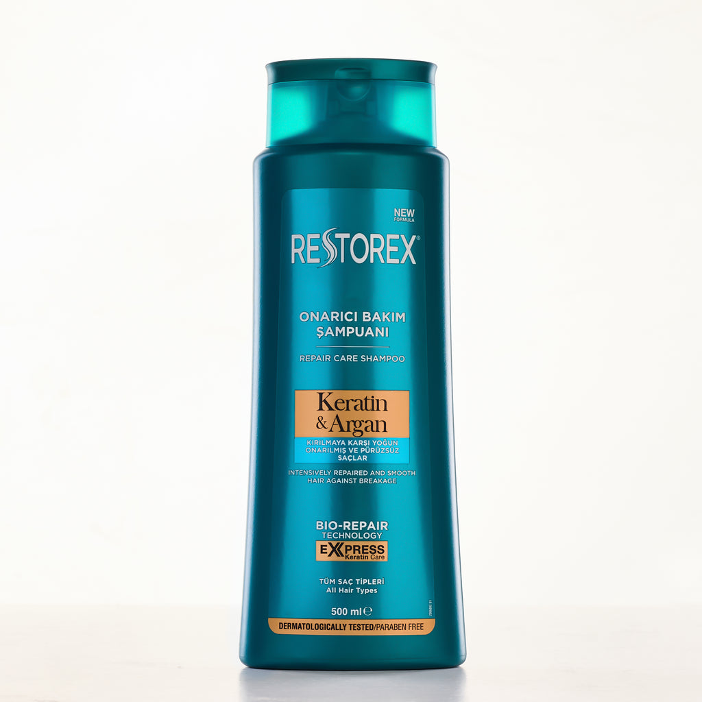 Restorex Keratin & Argan Repair Care Shampoo  شامبو ريستوريكس الكيراتين والارجان 500 ملي