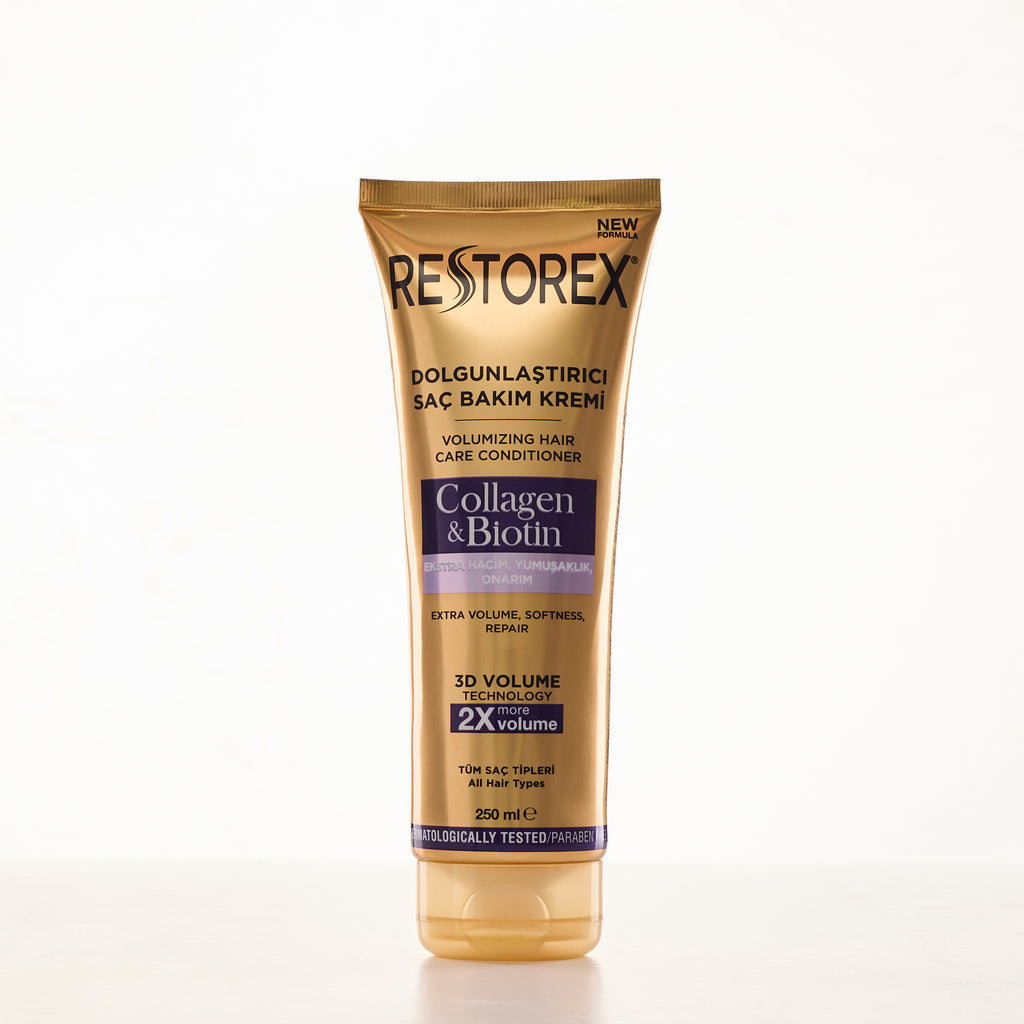 Restorex Collagen & Biotin Volumizing hair care Conditioner ريستوريكس كوندشنر كريم كولاجين وبيوتين 250 ملي