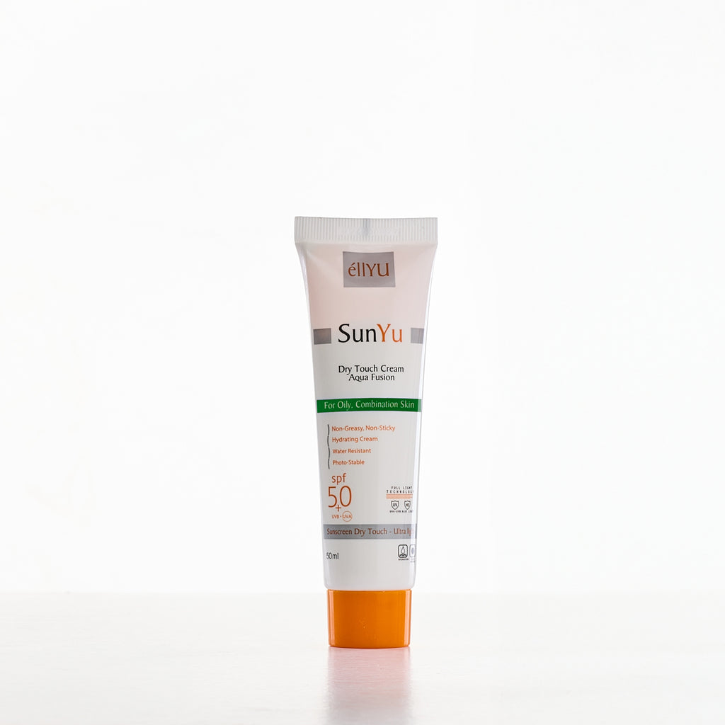 SUNYU dry touch sunscreen gel cream for oily skin صن يو كريم واقي شمس للبشرة الدهنية 50 ملي