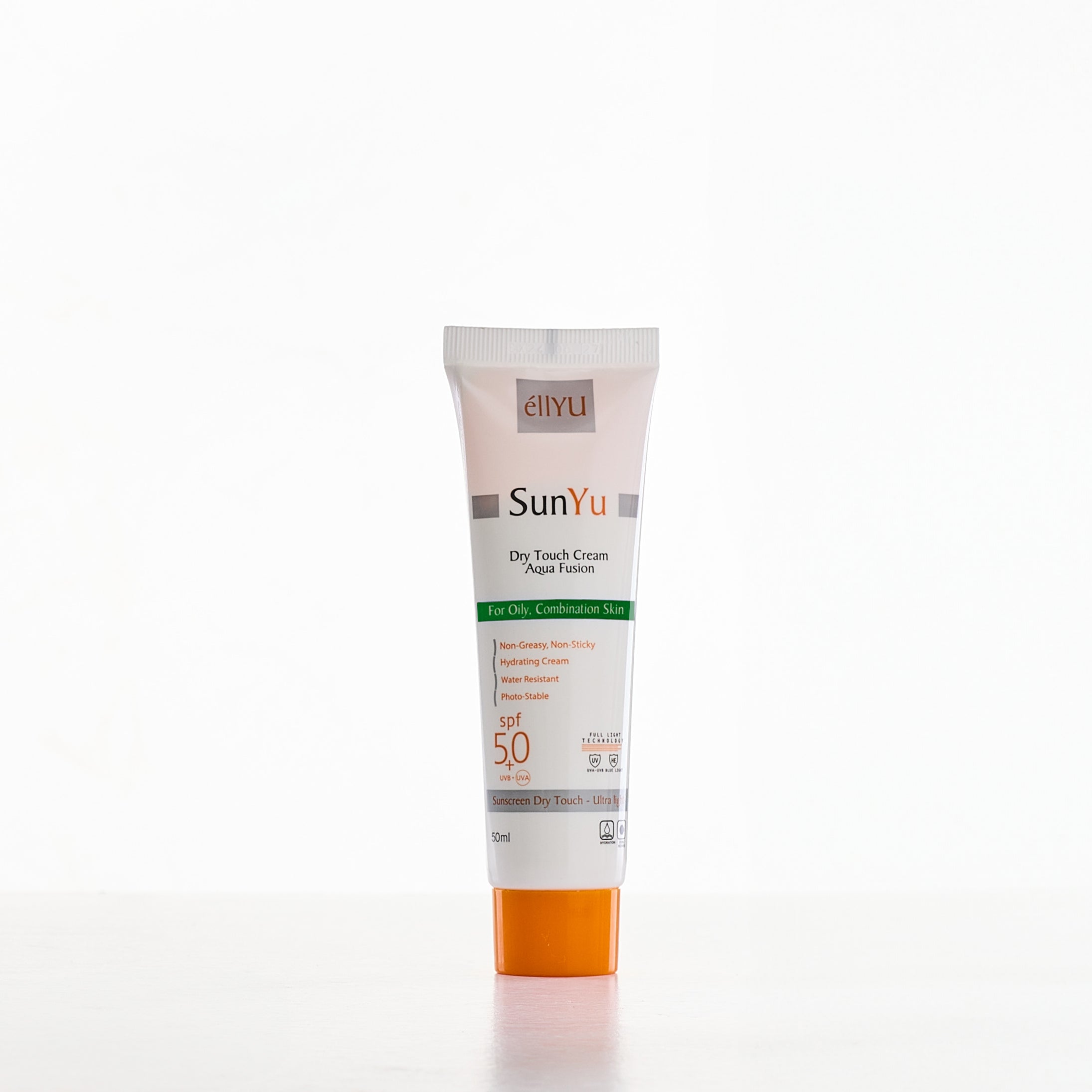 SUNYU dry touch sunscreen gel cream for oily skin صن يو كريم واقي شمس للبشرة الدهنية 50 ملي