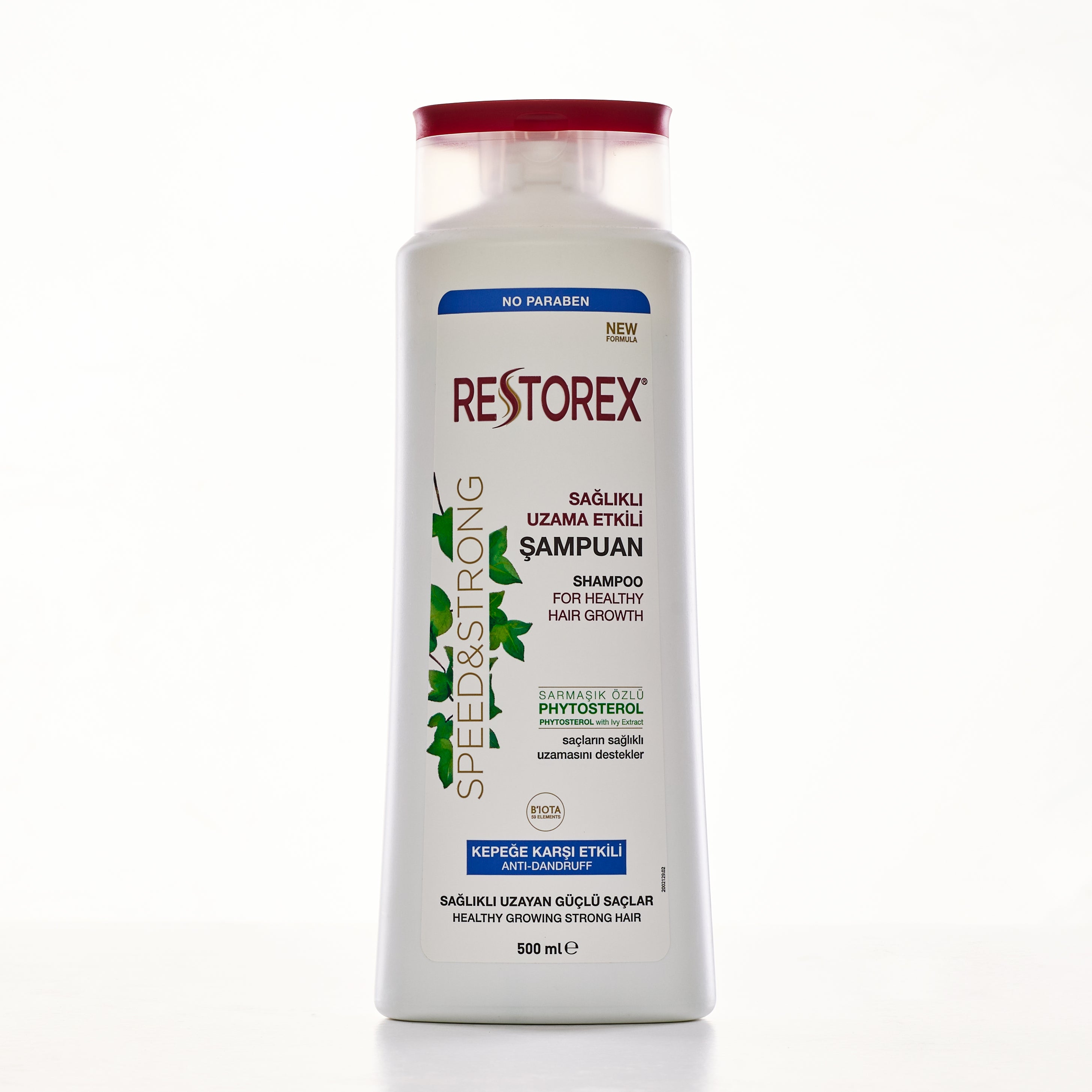 Restorex Speed & Strong Shampoo for healthy hair growth Anti Dandruff   شامبو ريسنوريكس ضد القشرة 500 ملي