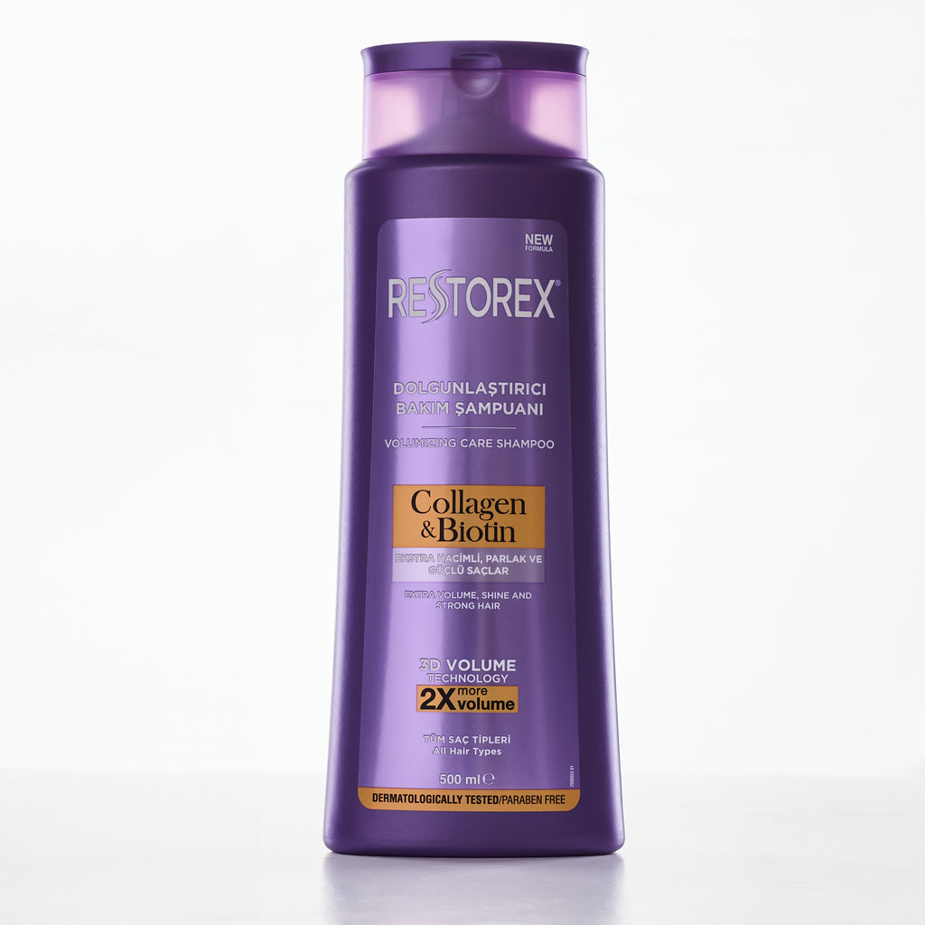 Restorex Collagen & Biotin Volumizing care Shampoo  شامبو ريستوريكس كولاجين وبيوتين 500 ملي